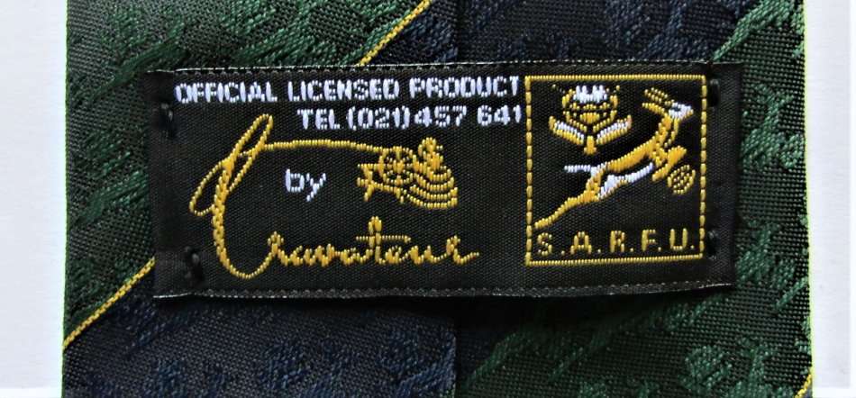 Old SARFU Springbok Rugby Neck Tie