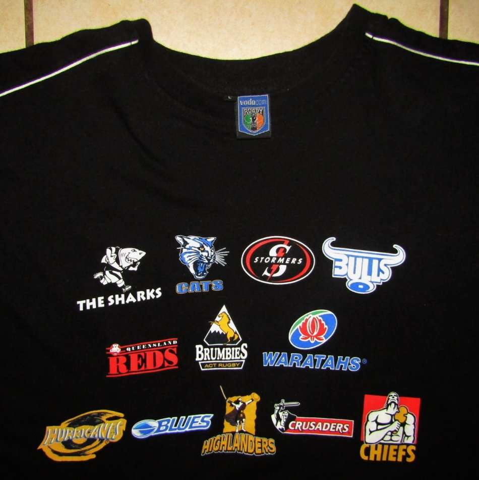 All the Teams of Super 12 Rugby Shirt