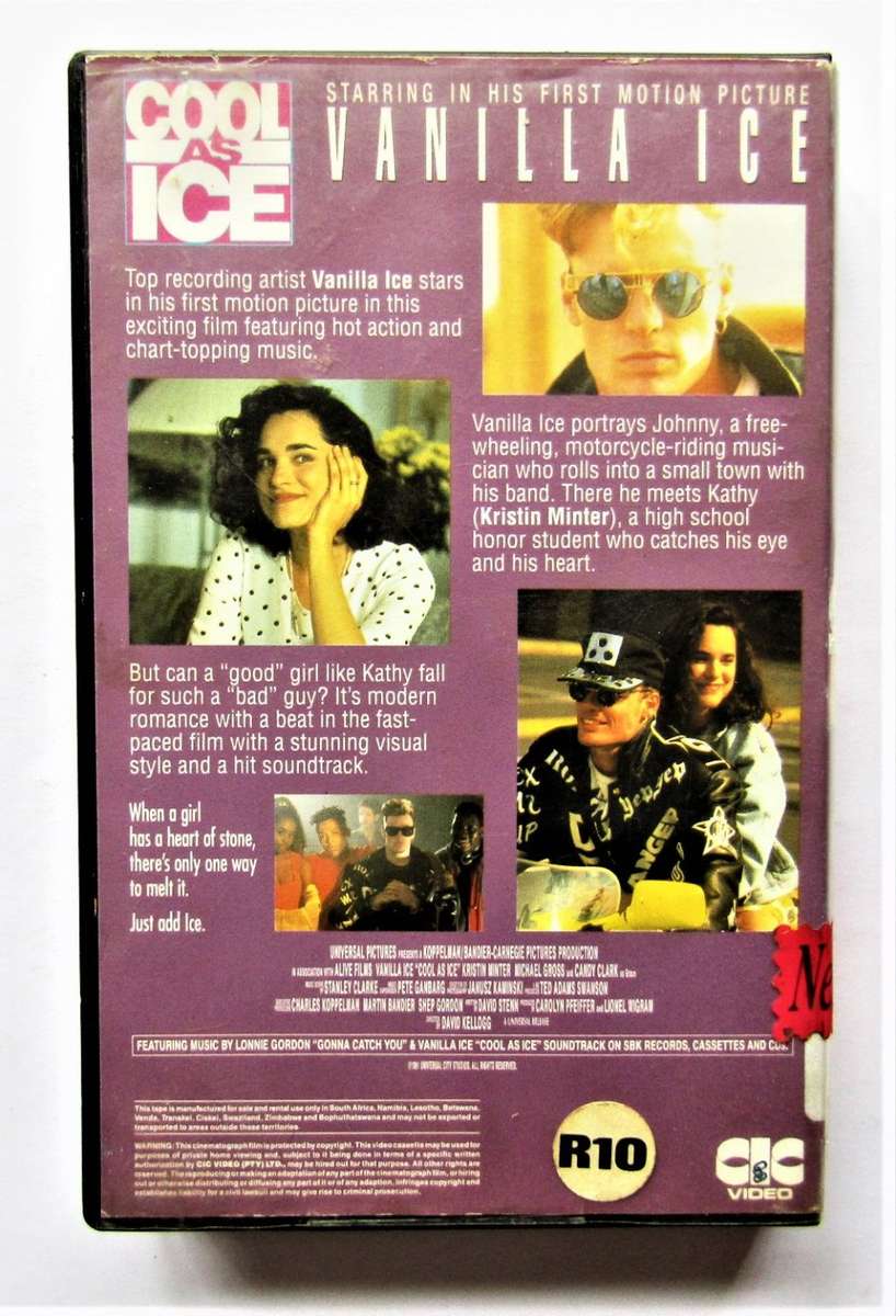 Vanilla Ice - Cool as Ice - VHS Tape (1991)