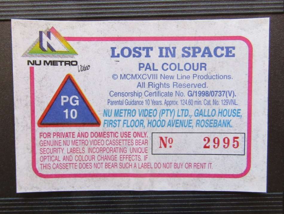 Lost in Space - Gary Oldman - VHS Video Tape (1998)