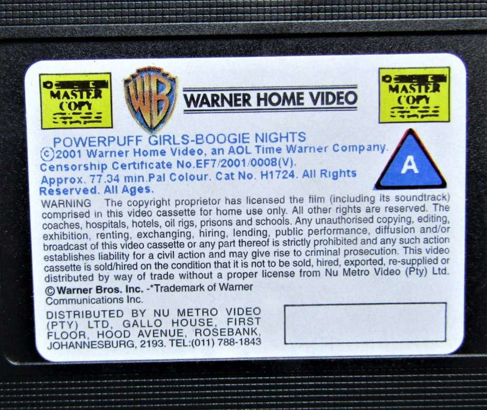 The Powerpuff Girls - Boogie Frights - VHS Tape (2001)