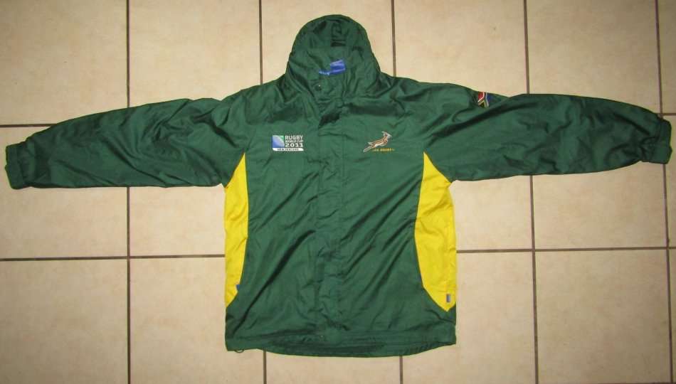 2011 World Cup SA Springbok Rugby Tracksuit Jacket
