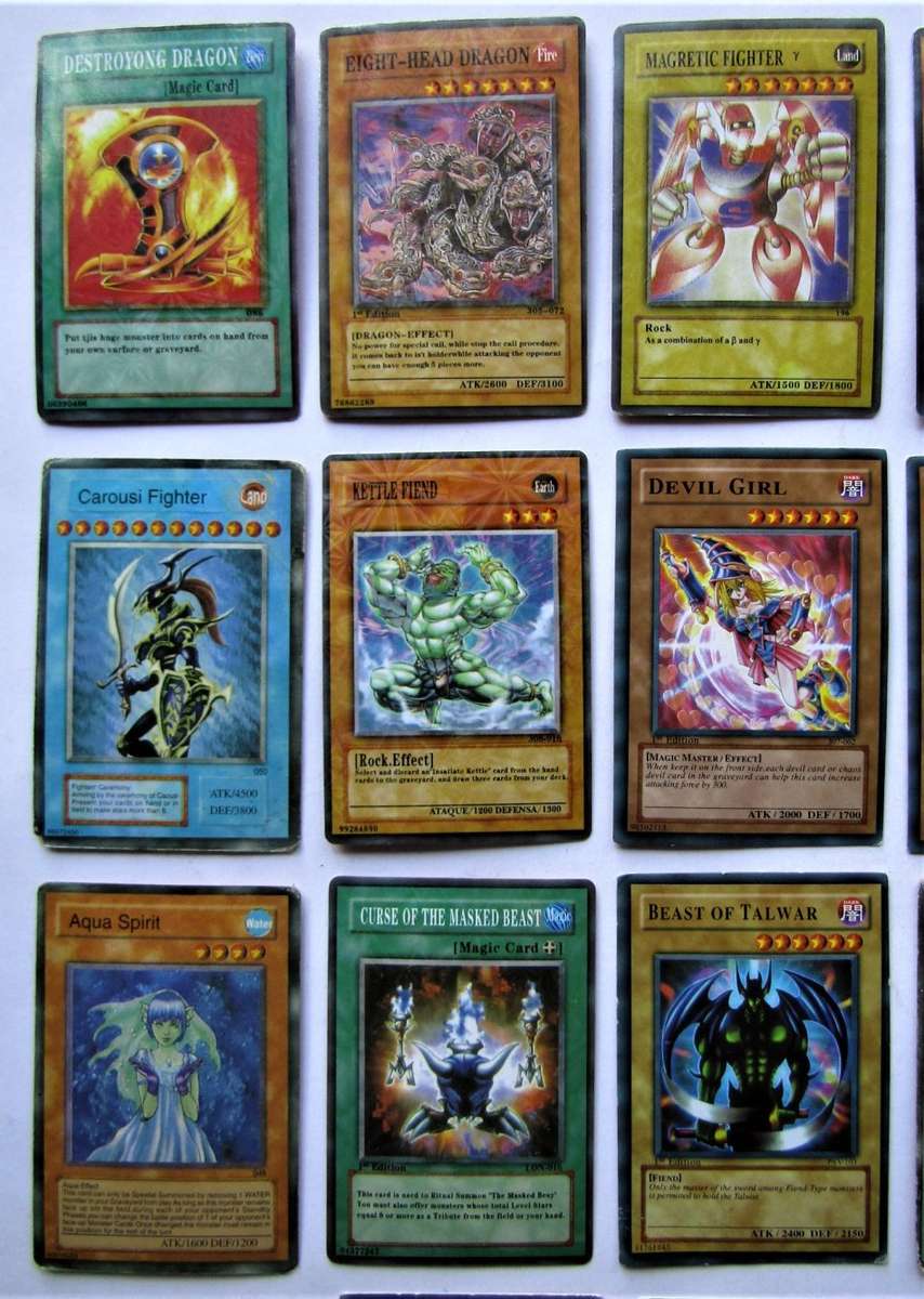 30 Old Yu-Gi-Oh! Trading Cards
