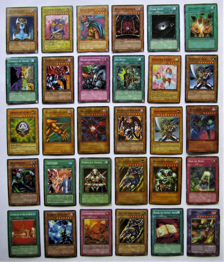 30 Old Yu-Gi-Oh! Trading Cards