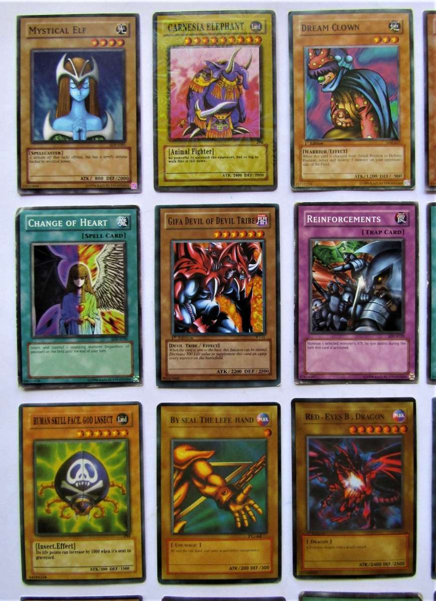 30 Old Yu-Gi-Oh! Trading Cards