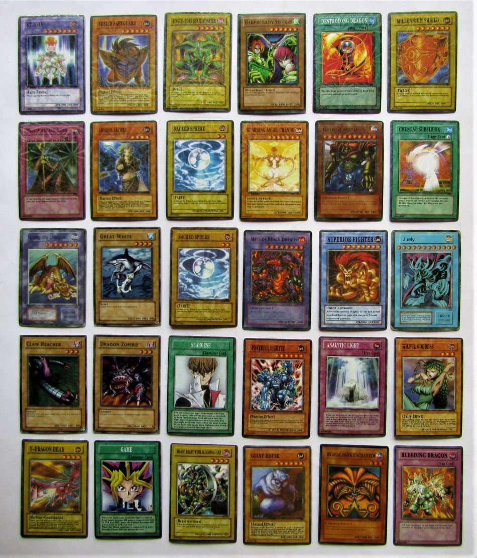 30 Old Yu-Gi-Oh! Trading Cards