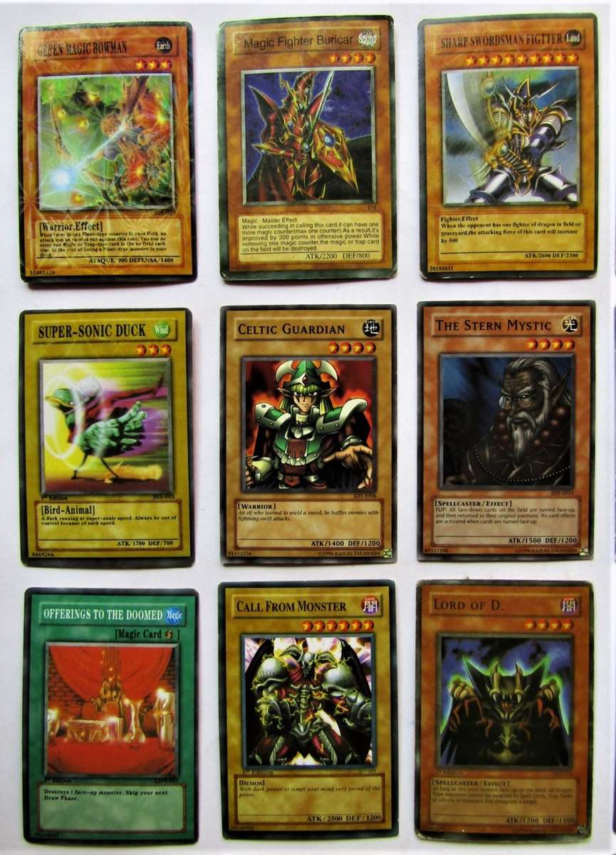 30 Old Yu-Gi-Oh! Trading Cards