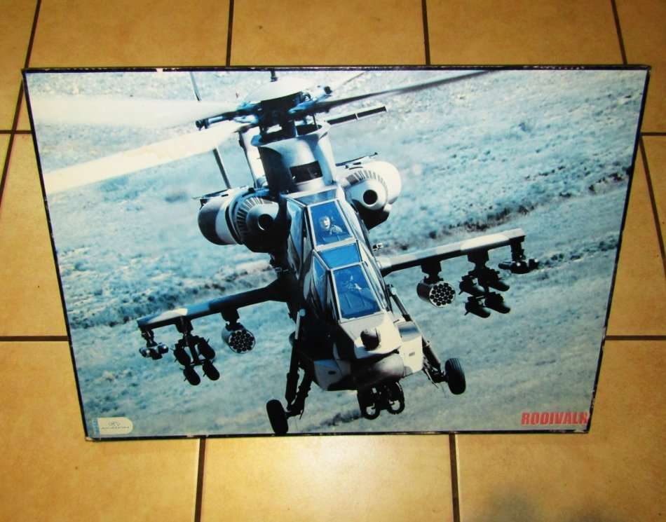 SAAF Rooivalk Denel Hardboard Display