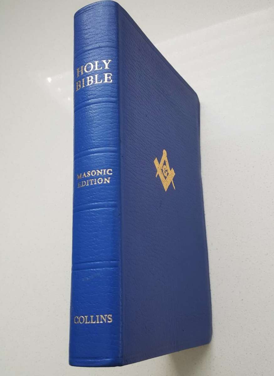 Vintage 1951 Free Masons Masonic Bible With Leather Cover