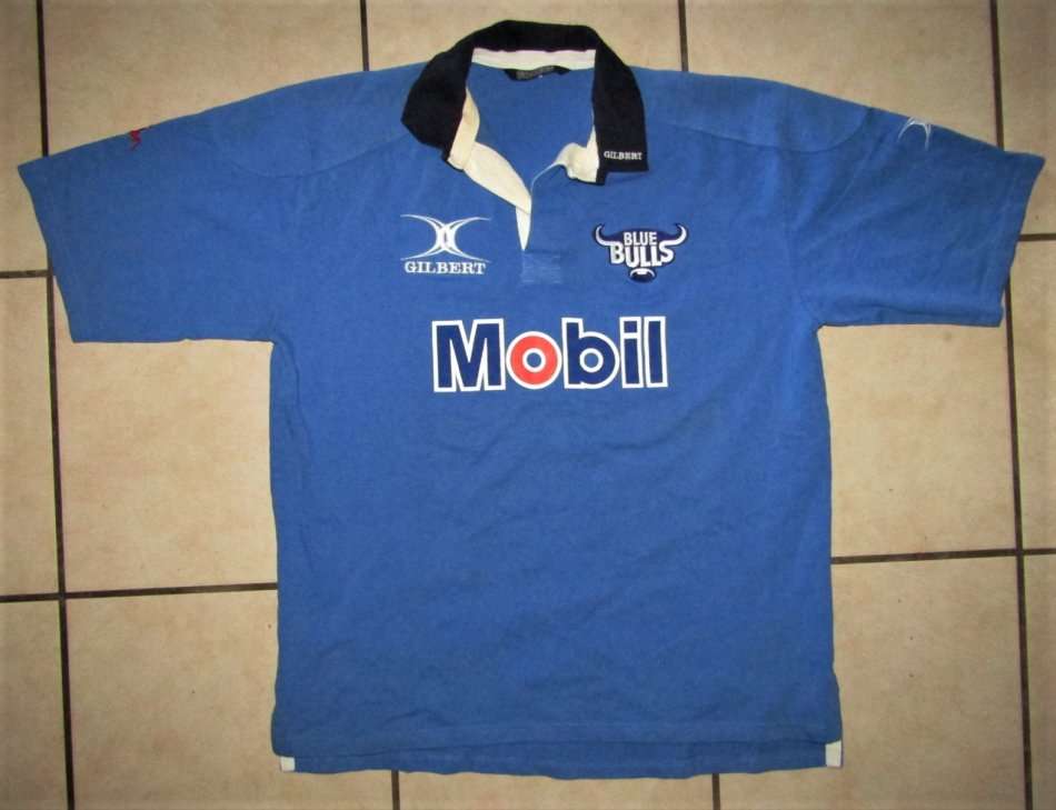 Old Mobil Sponsored Blue Bulls Rugby Jersey