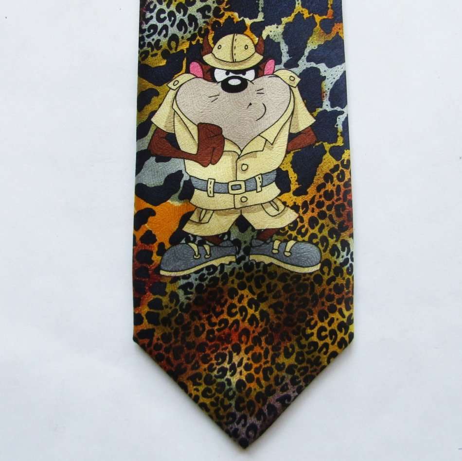 1995 Looney Tunes Tazmanian Devil Neck Tie