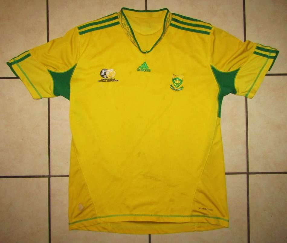 SA Football Association Yellow Adidas Soccer Jersey