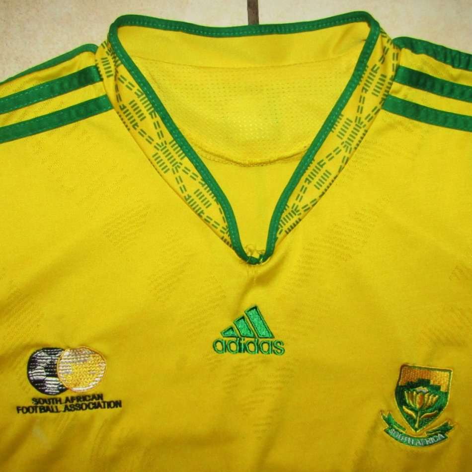 SA Football Association Yellow Adidas Soccer Jersey
