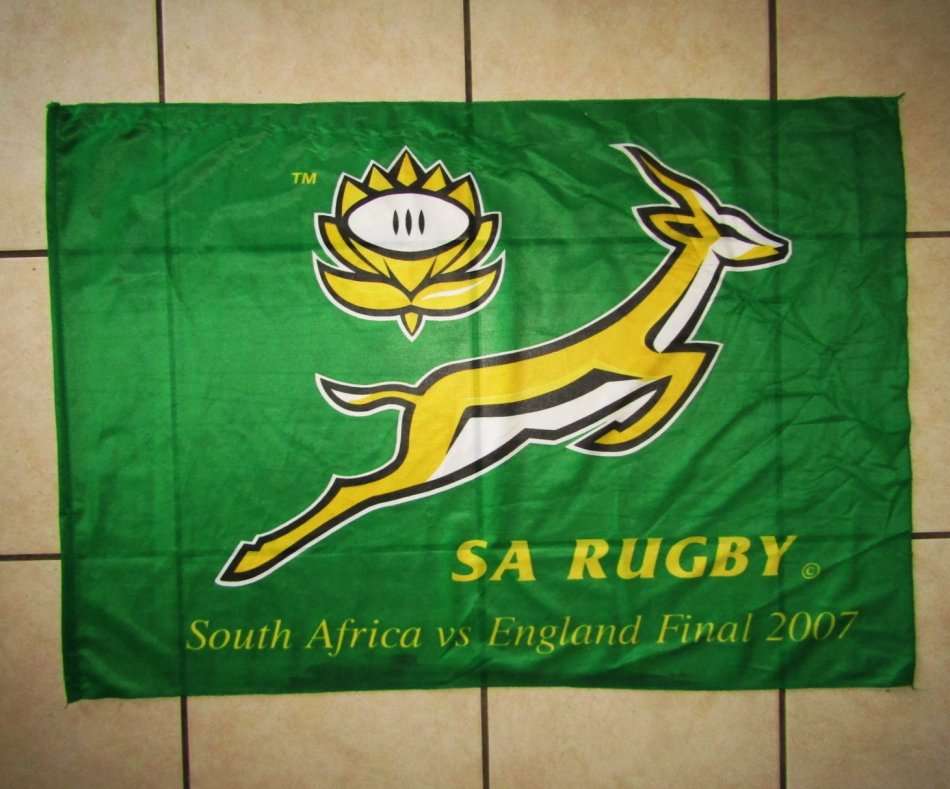 2007 Final - SA vs England - Springbok Rugby Flag