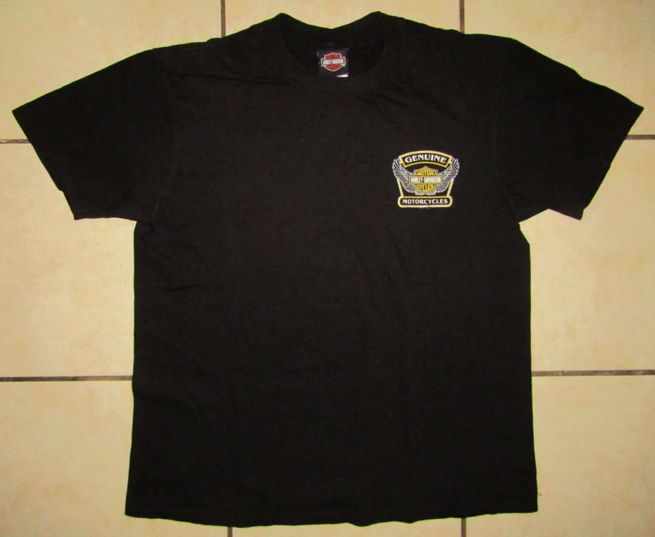 Genuine Harley Davidson Motorcycles Black T-Shirt