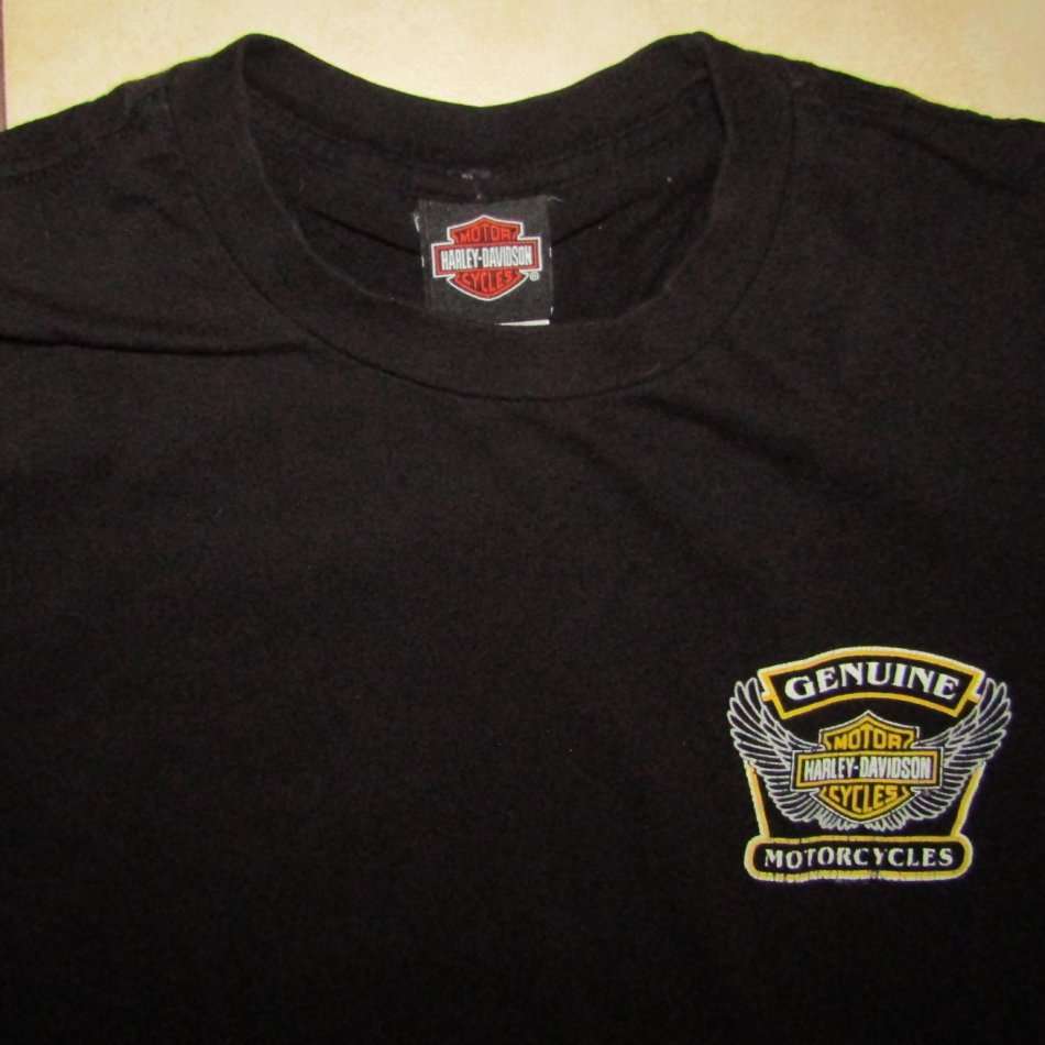 Genuine Harley Davidson Motorcycles Black T-Shirt