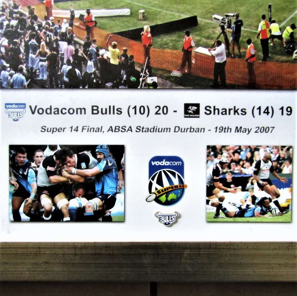2007 Super 14 Final - Bulls vs Sharks - Framed Rugby Photo Display