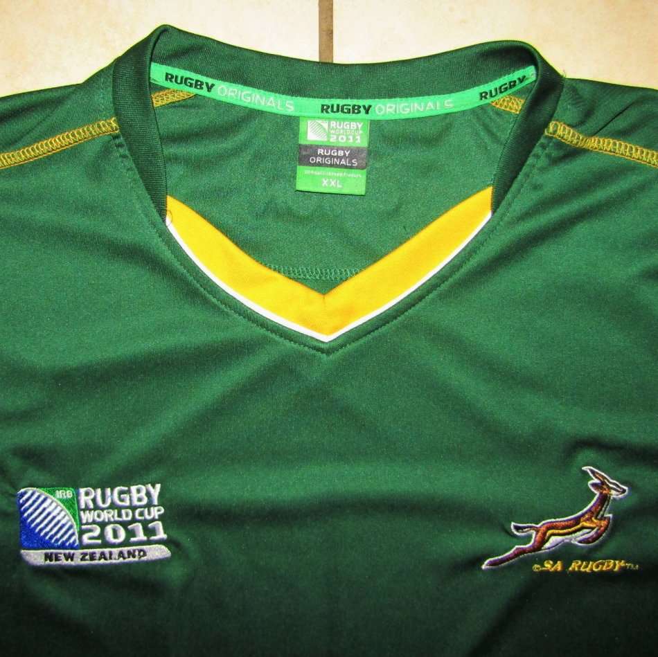 2011 World Cup Springbok Rugby Shirt