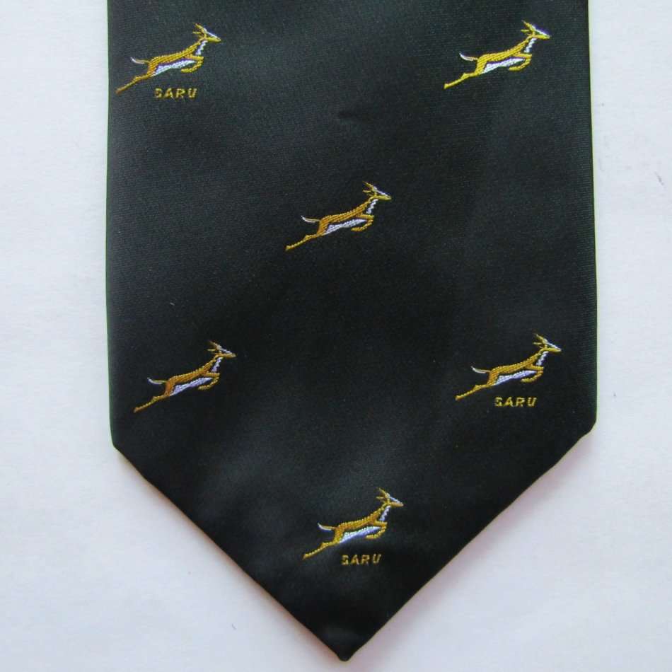 Old SARU Springbok Rugby Neck Tie