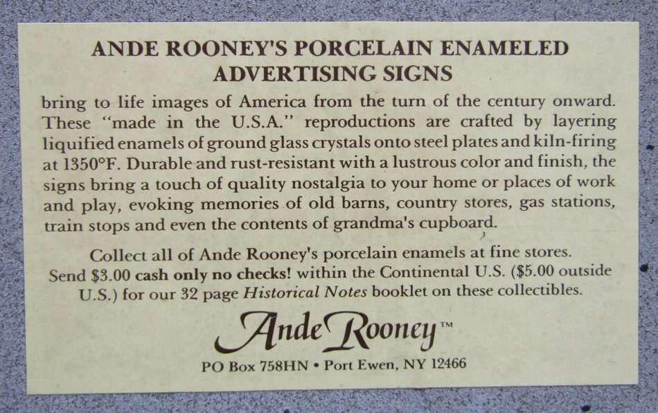 1988 Smokey the Bear Metal Sign