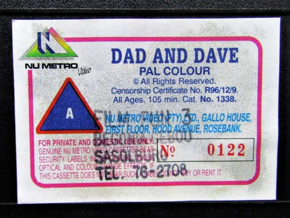 Dad and Dave - Leo McKern - VHS Tape (1996)