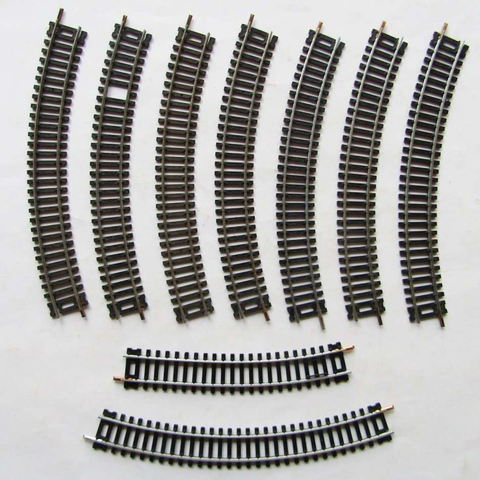 Lot of 9 Lima Train Tracks