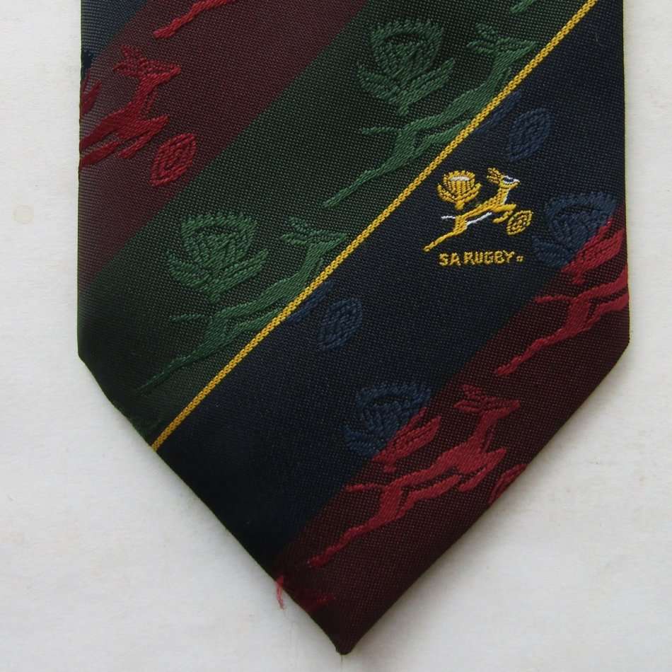Old SARFU Springbok Rugby Neck Tie