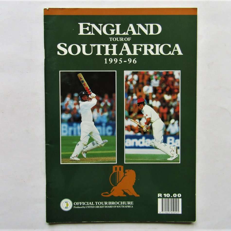 1995-96 England in South Africa Official Cricket Tour Brochure