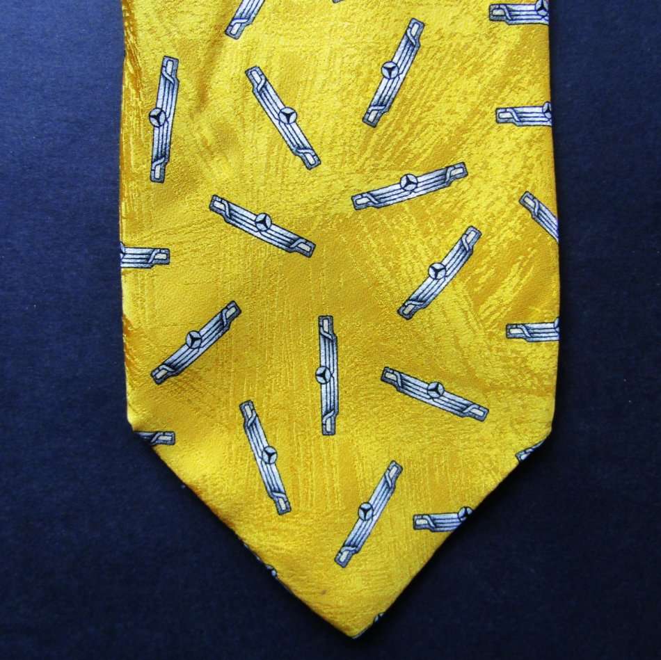Mercedes Benz Yellow Neck Tie