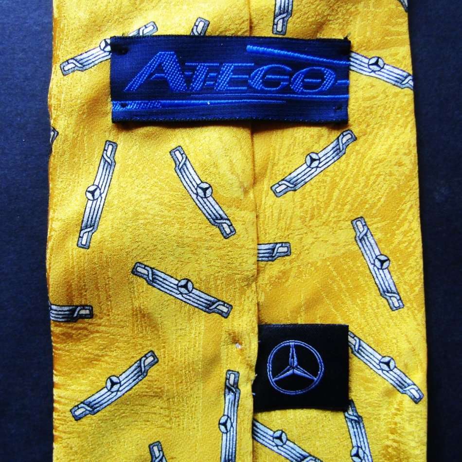 Mercedes Benz Yellow Neck Tie