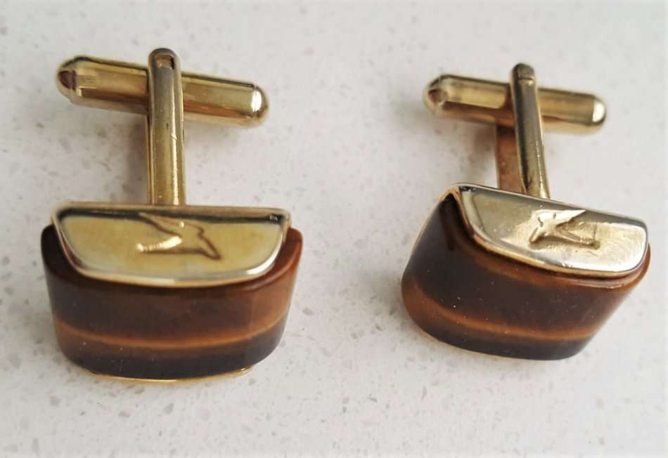 Old SAA Airways Flying Springbok Cufflinks