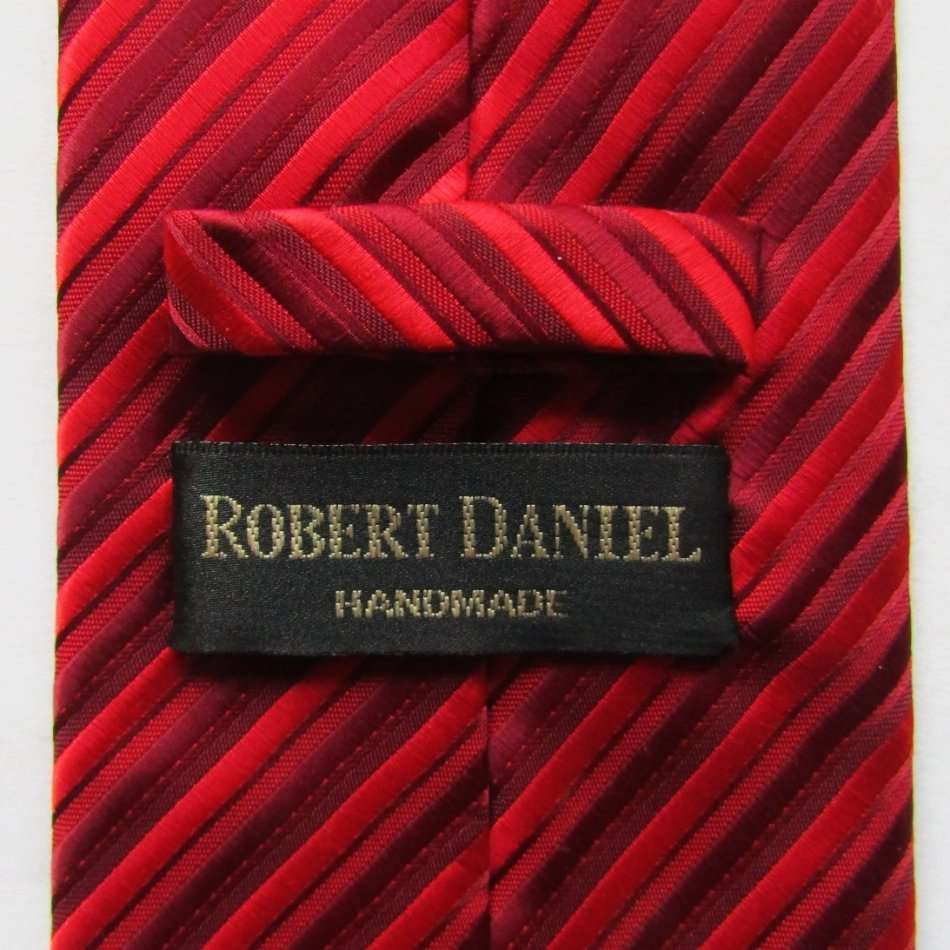 Robert Daniel Handmade Red Designer Neck Tie