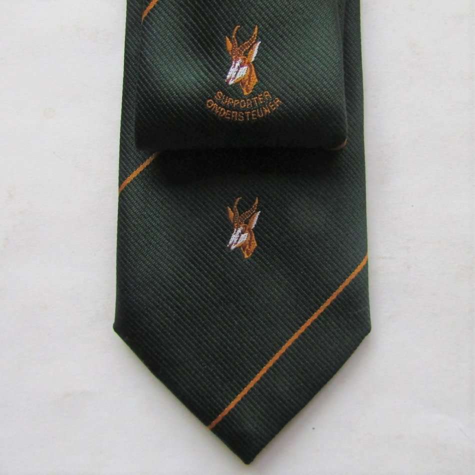 Old Springbok Rugby Supporter Neck Tie