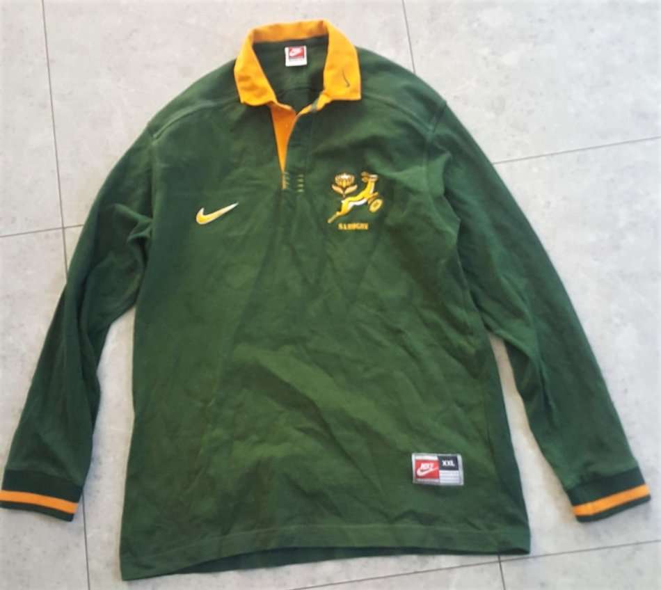 Old Nike Long Sleeve Springbok Rugby Jersey