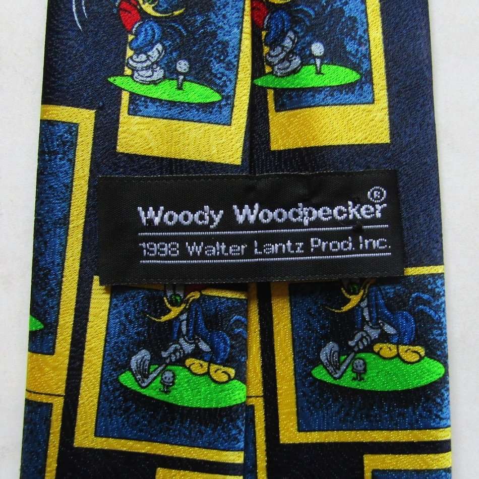 1998 Woody Woodpecker Cartoon Neck Tie