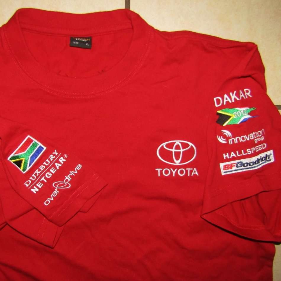 2012 Toyota Dakar Rally Racing Shirt