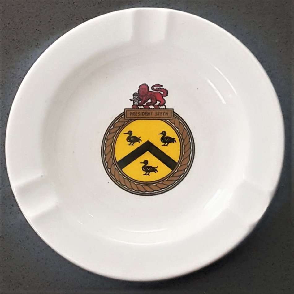 SA Navy President Steyn Ashtray