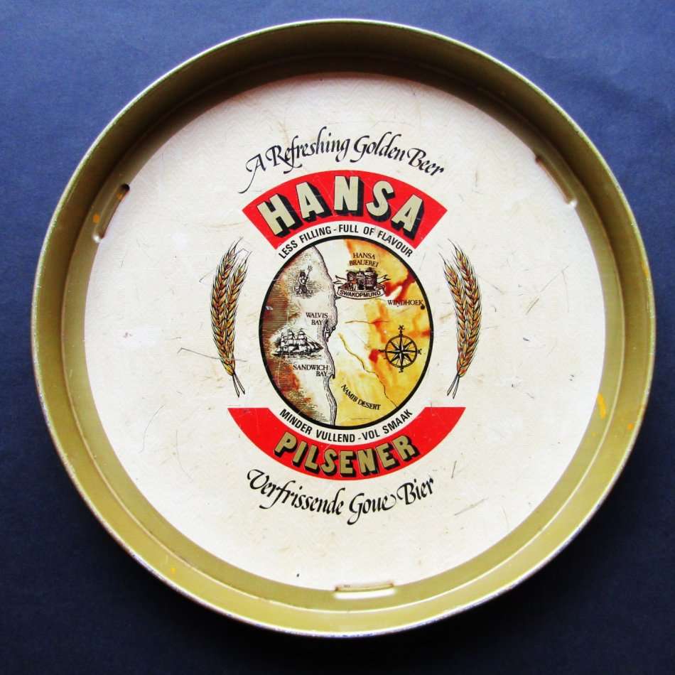 Old Hansa Pilsener Metal Bar Tray