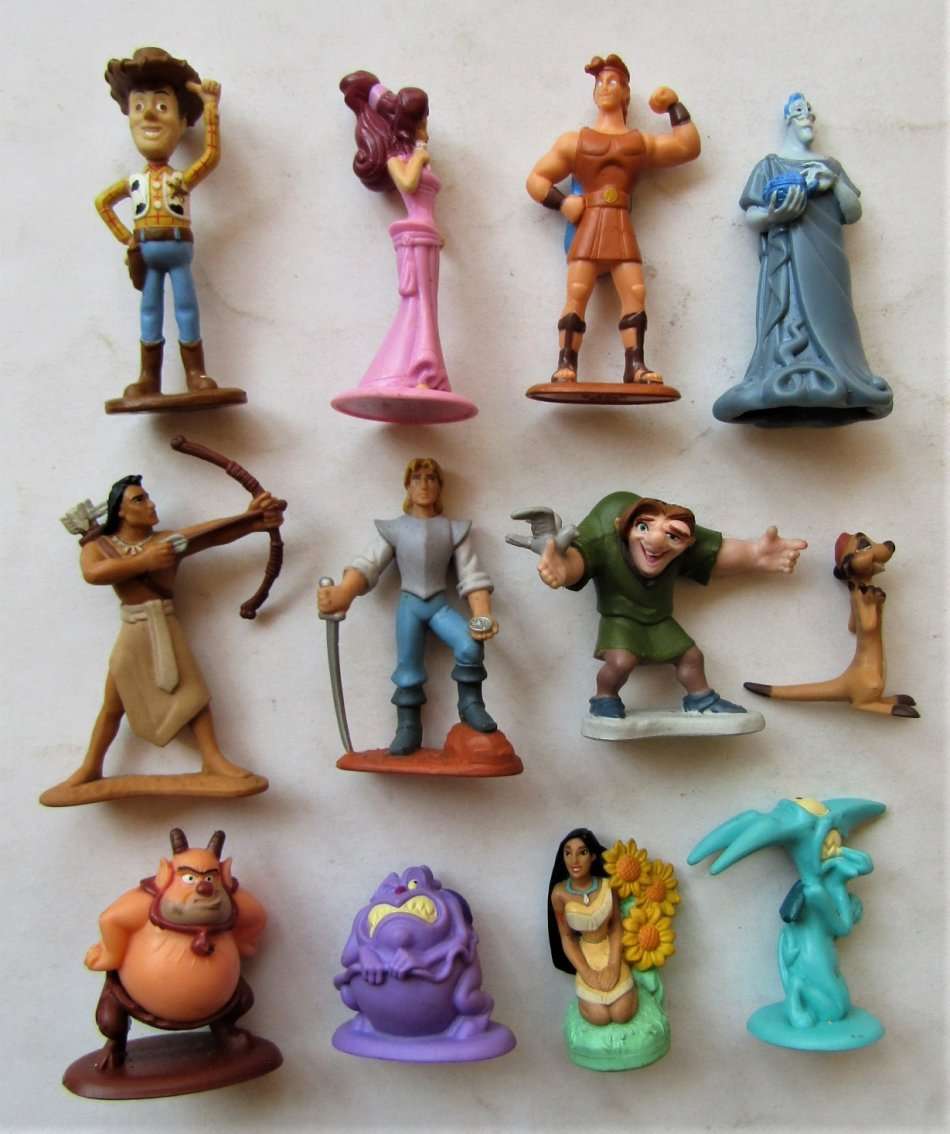12 Disney Character Action Figures From the 90's