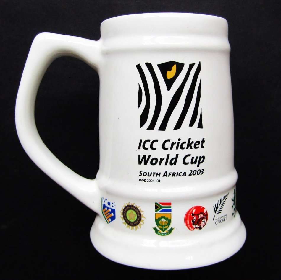 2003 World Cup SA Cricket Beer Mug