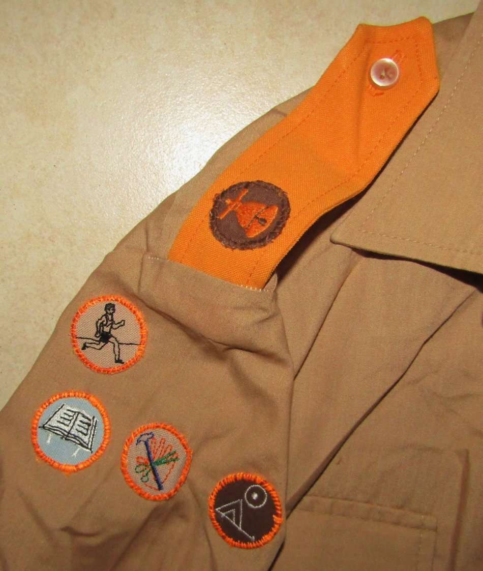 Old Voortrekkers Long Sleeve Shirt With 13 Insignia Badges