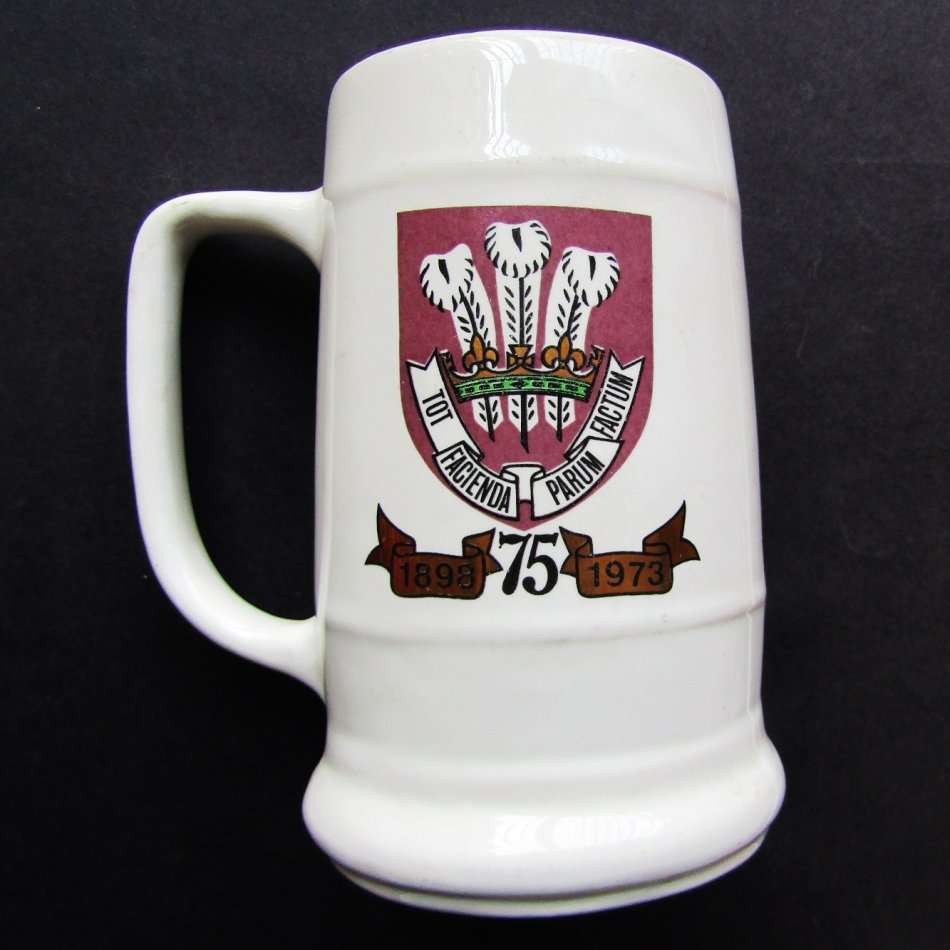 1973 Rhodesia Prince Edward School 75 Year Beer Mug