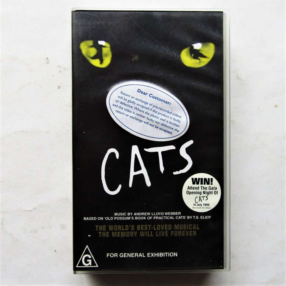 Cats Musical VHS Tape (1998)
