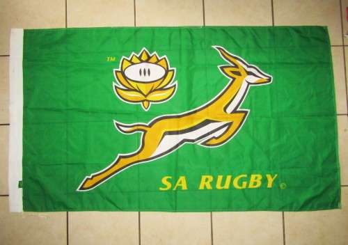 Large SA Springbok Rugby Flag