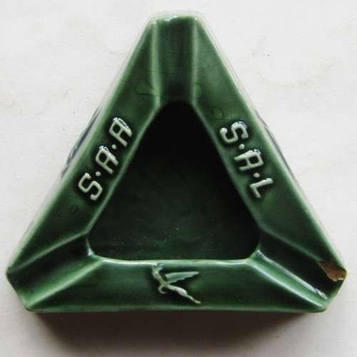 Old SAA Airways Flying Springbok Ashtray