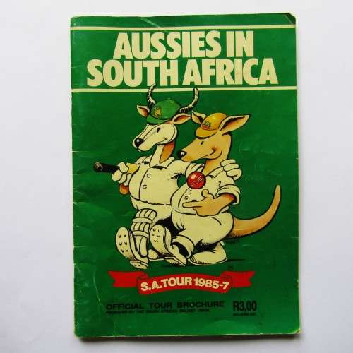 1985-87 Australia in SA Official Cricket Tour Brochure