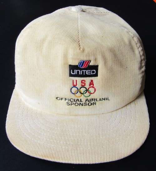 Old USA Olympic Team United Airlines Sponsor Cap