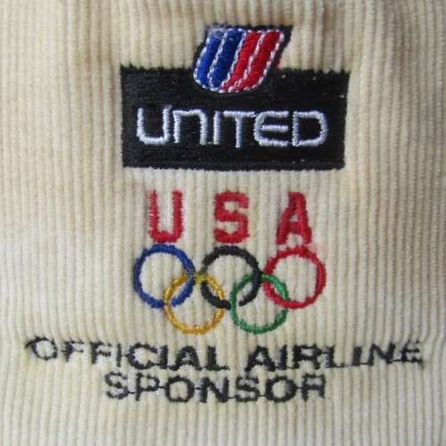 Old USA Olympic Team United Airlines Sponsor Cap