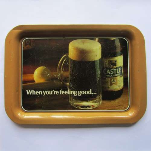 Old Castle Milk Stout Metal Bar Tray
