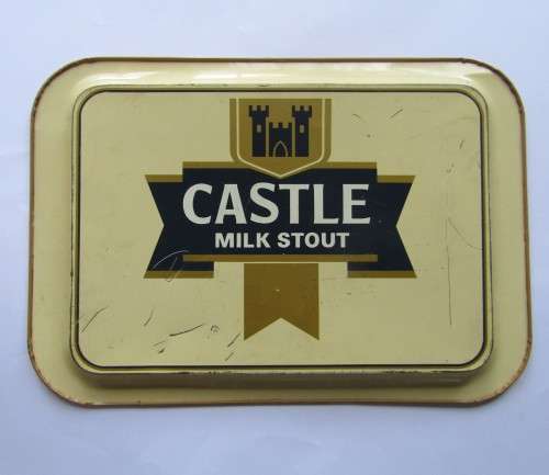 Old Castle Milk Stout Metal Bar Tray